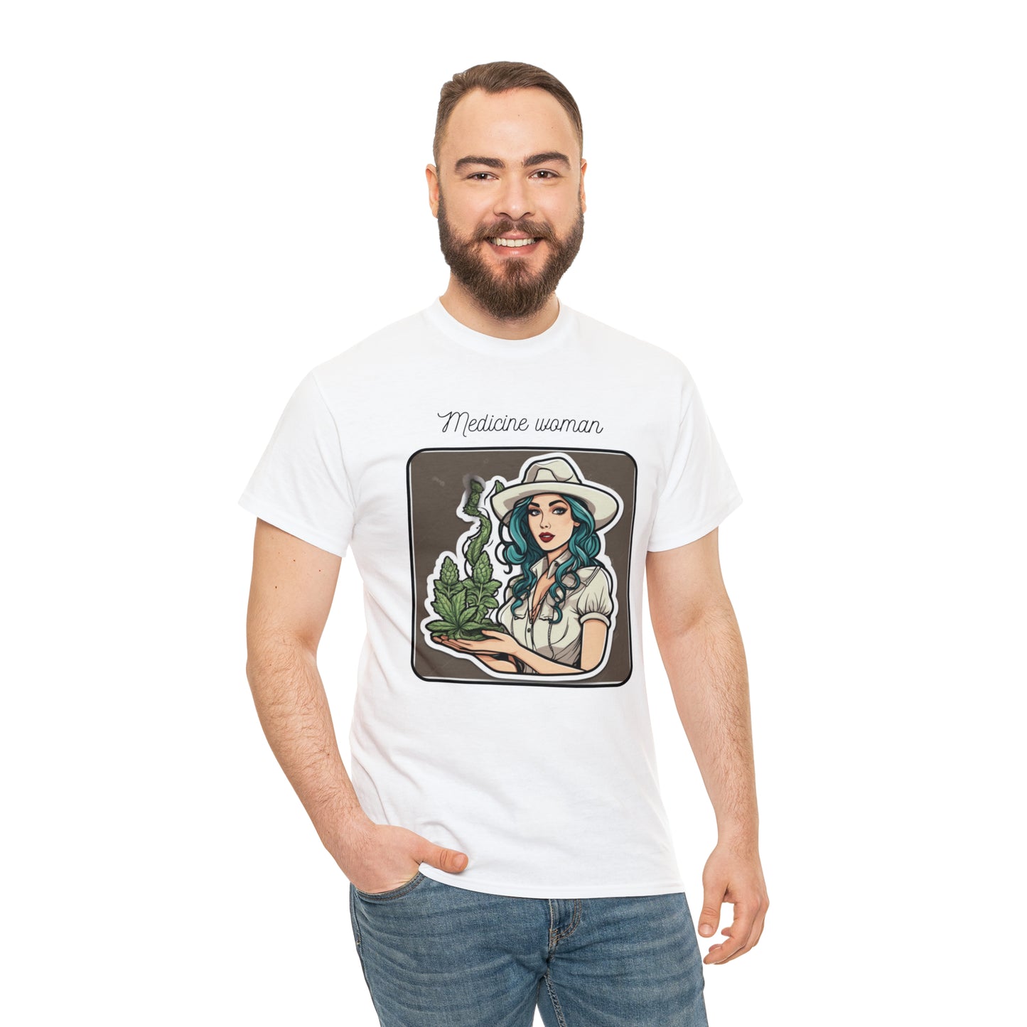 Unisex Heavy Cotton Tee Cannabis Enthusiast Series Dope AF