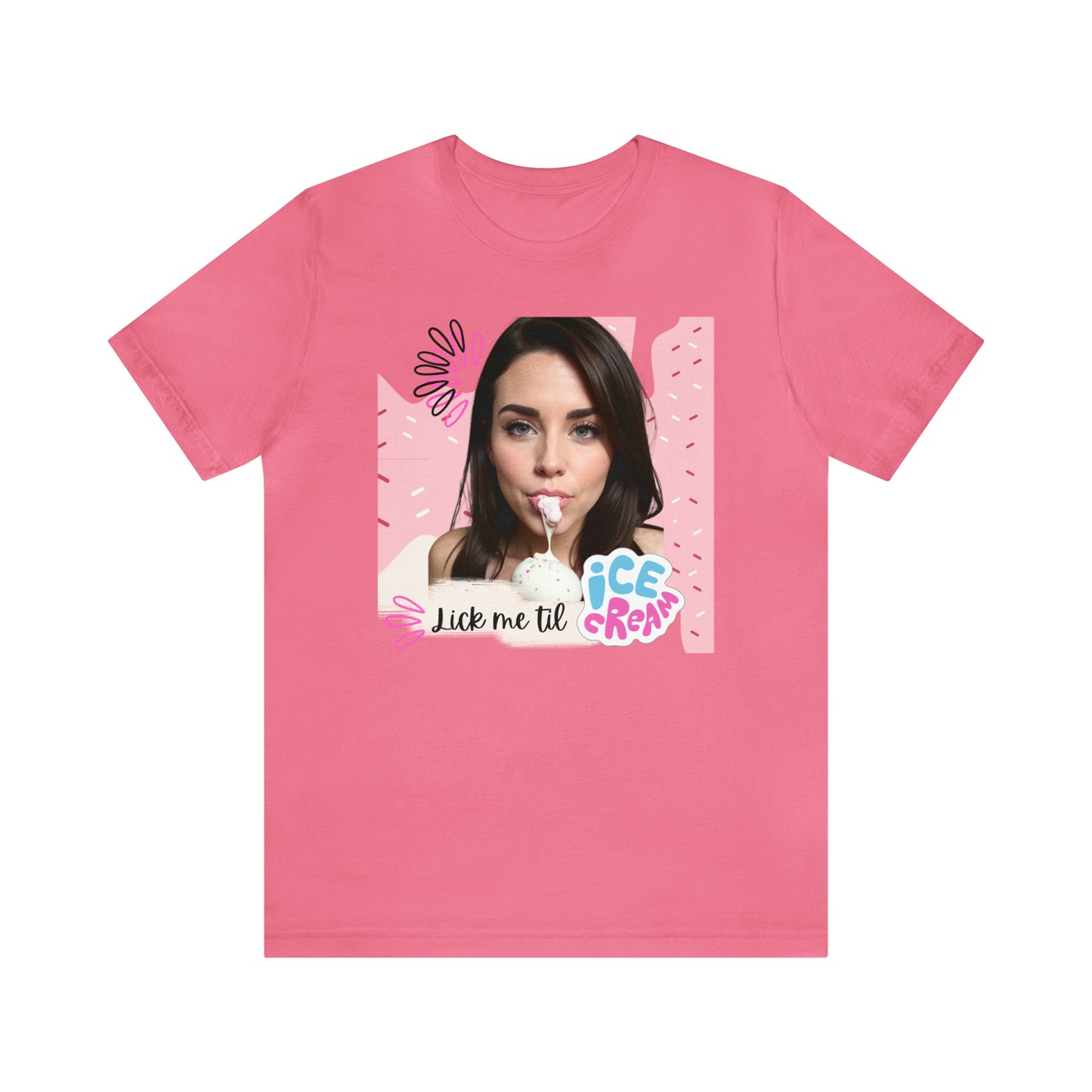 NSFW Lick me til Ice Scream Unisex Jersey Short Sleeve Tee