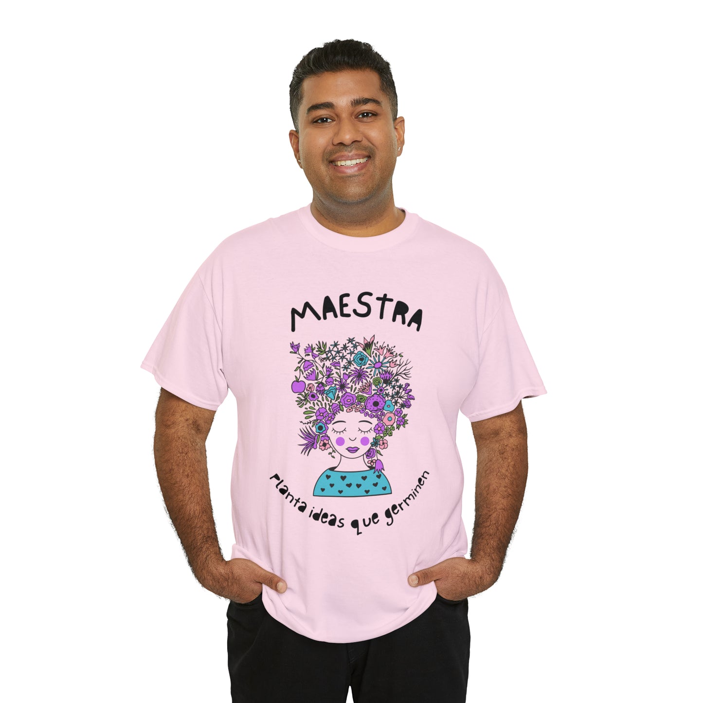 Maestra Planta Ideas Que Germinen Graphic Tshirt Unisex Heavy Cotton Tee