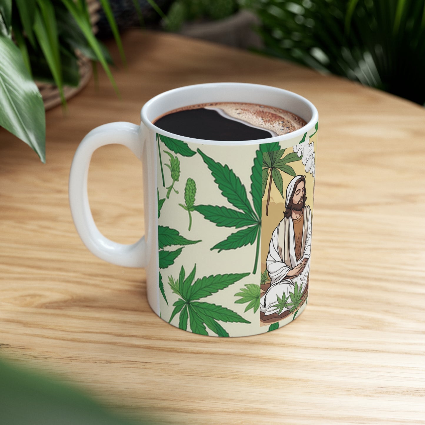 Ceramic Mug 11 Oz. Cannabis Enthusiast Series Jesus