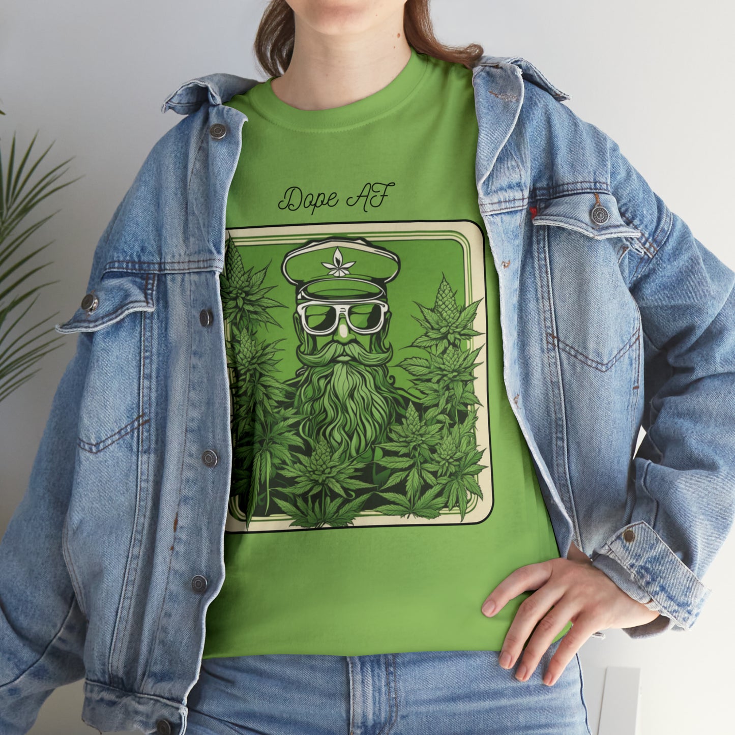 Unisex Heavy Cotton Tee Cannabis Enthusiast Series Dope AF
