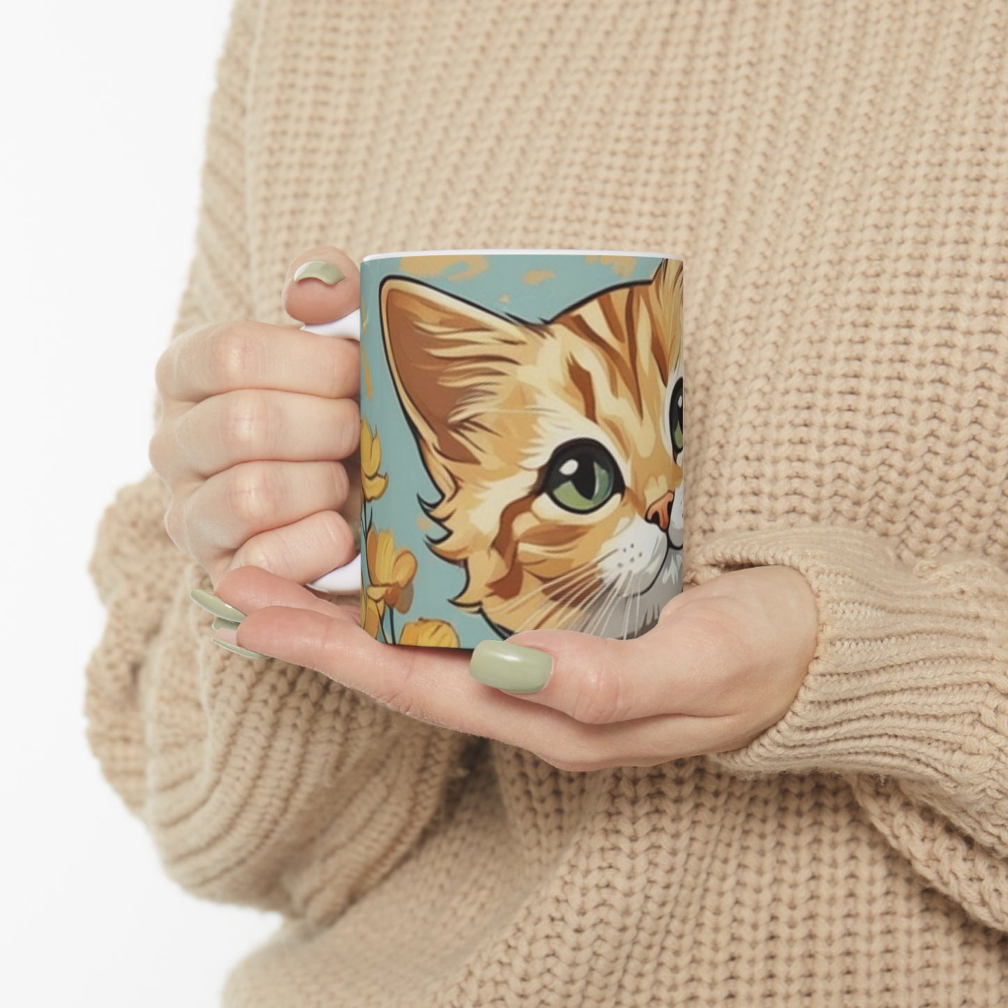 Ceramic Mug 11oz Kitten Love Series
