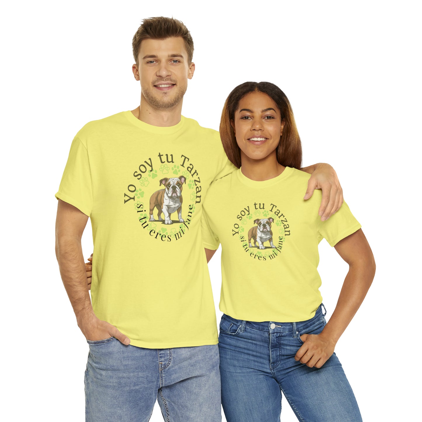 Bulldog Tarzan Colegial Unisex Heavy Cotton Tee