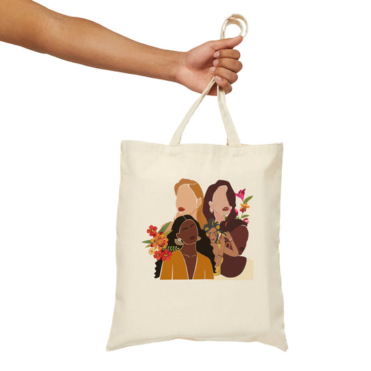 A visual ode to latinas Cotton Canvas Tote Bag