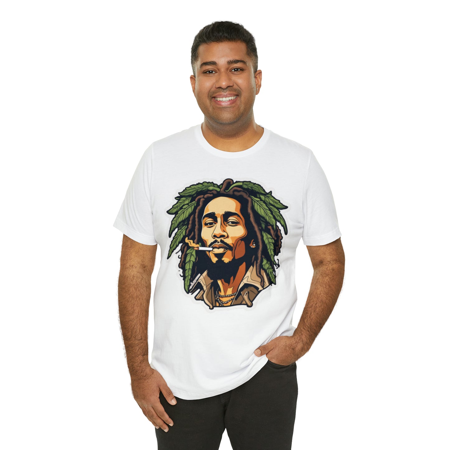 Unisex Jersey Short Sleeve Tee rasta bob cannabis enthusiast
