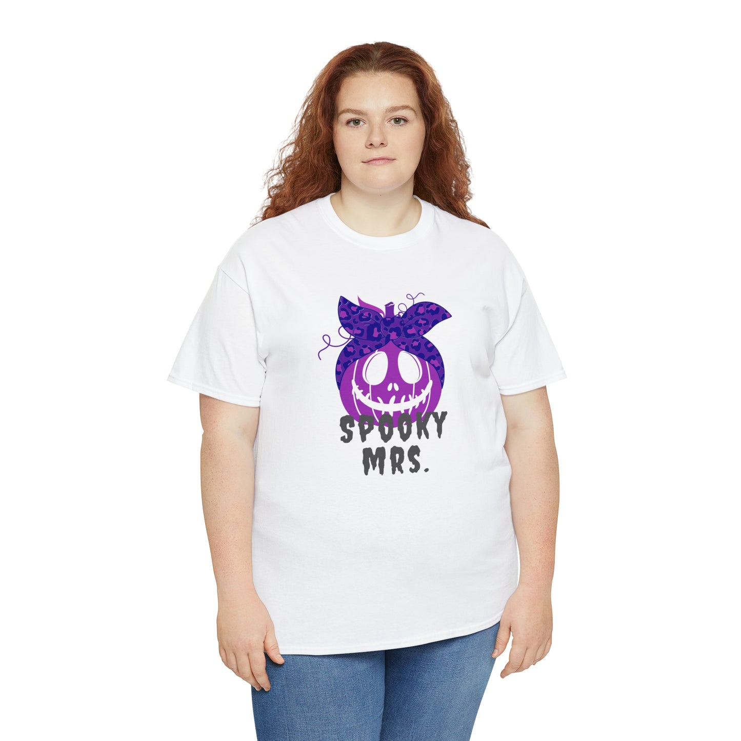 Spooky Mrs. Halloween Pumpkin Tshirt
