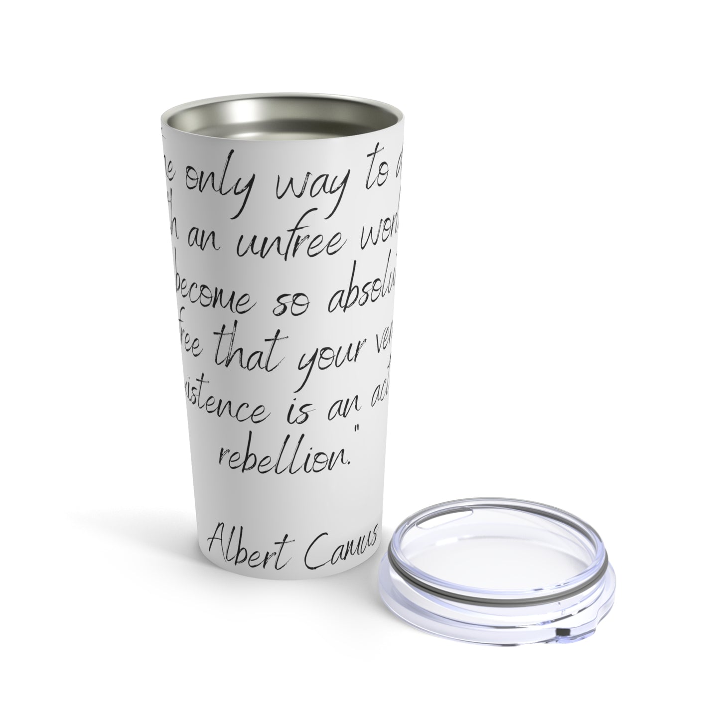 Tumbler 20oz Quote Series A. Camus
