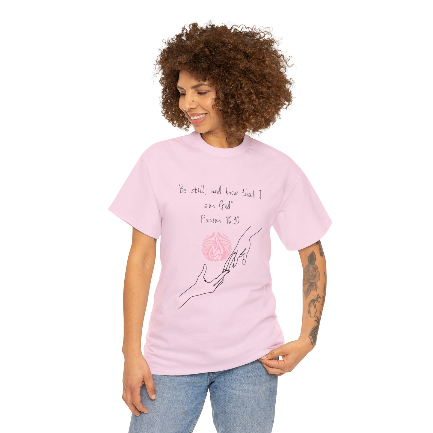Psalm 46:10 Graphic Tshirt Unisex Heavy Cotton Tee