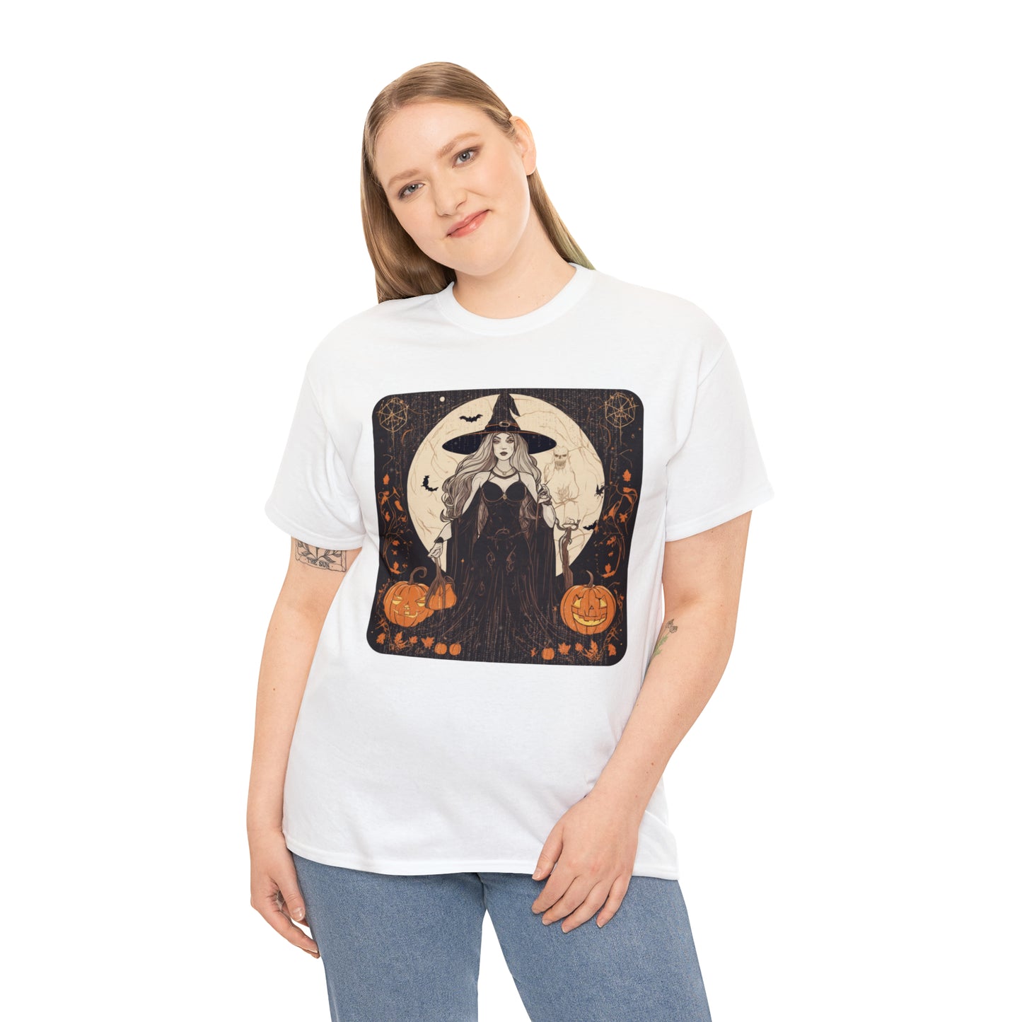 Unisex Heavy Cotton Tee Witchy Autumn Vibes
