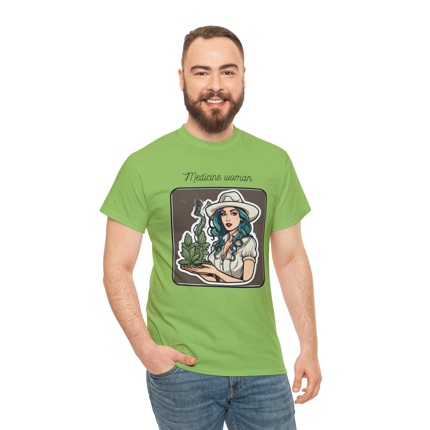 Unisex Heavy Cotton Tee Cannabis Enthusiast Series Dope AF