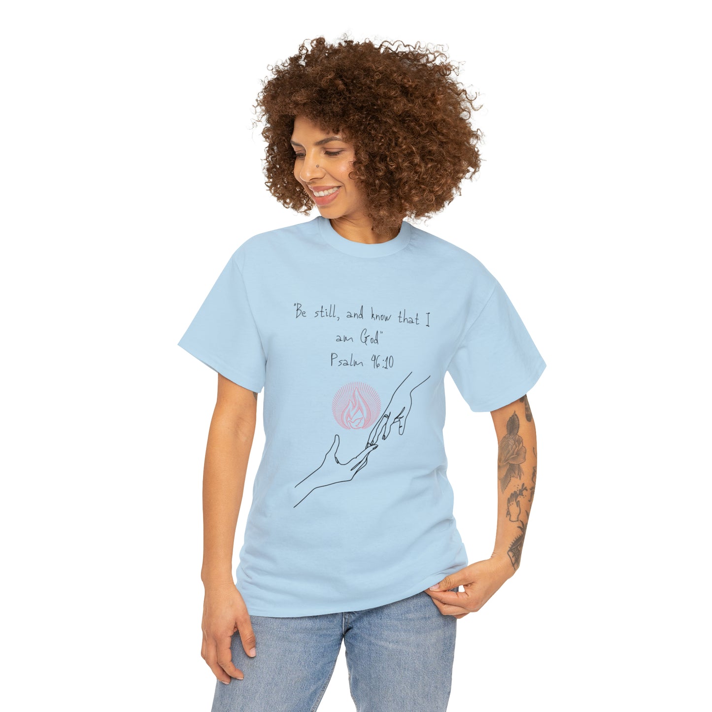Psalm 46:10 Graphic Tshirt Unisex Heavy Cotton Tee