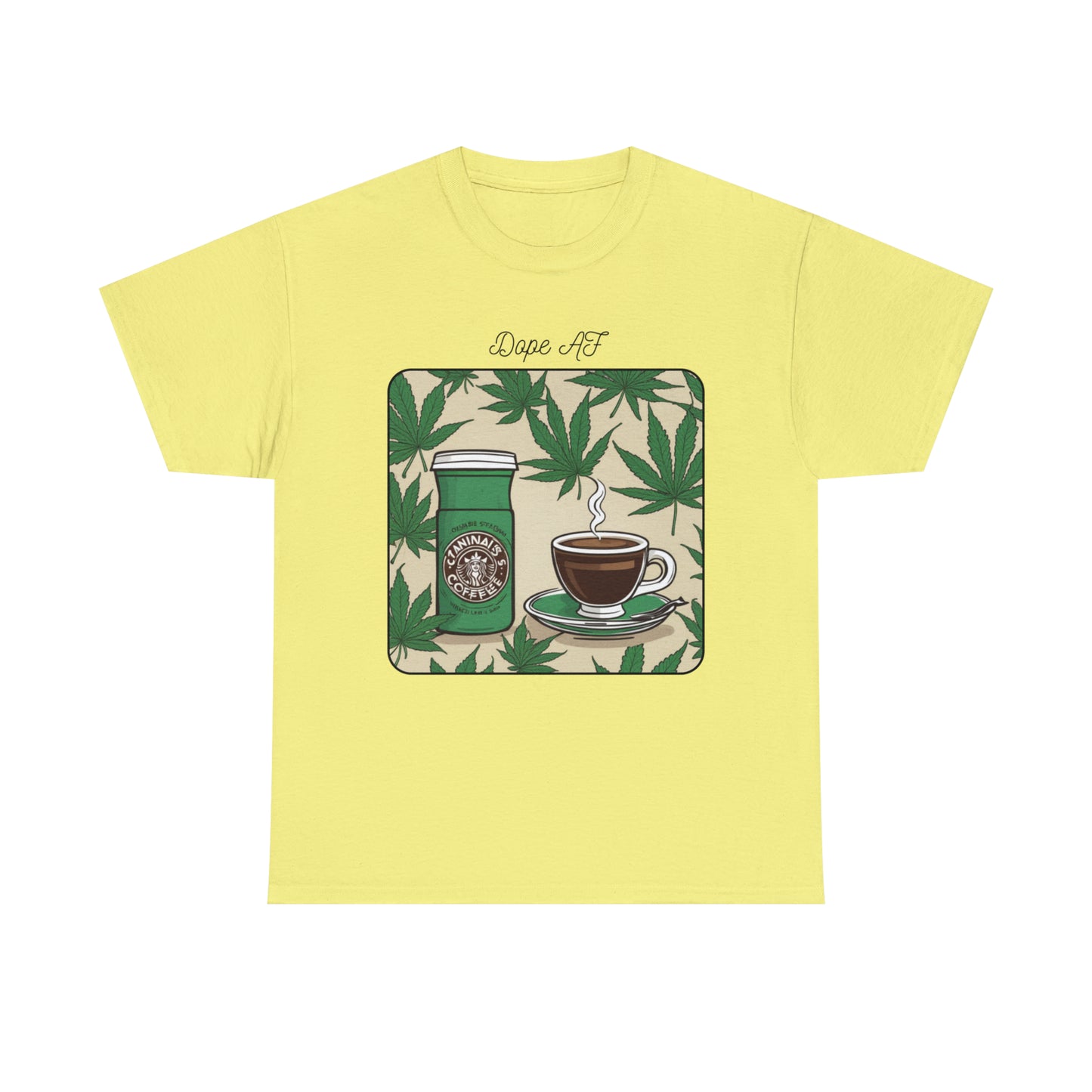Unisex Heavy Cotton Tee Cannabis Enthusiast Series Dope AF