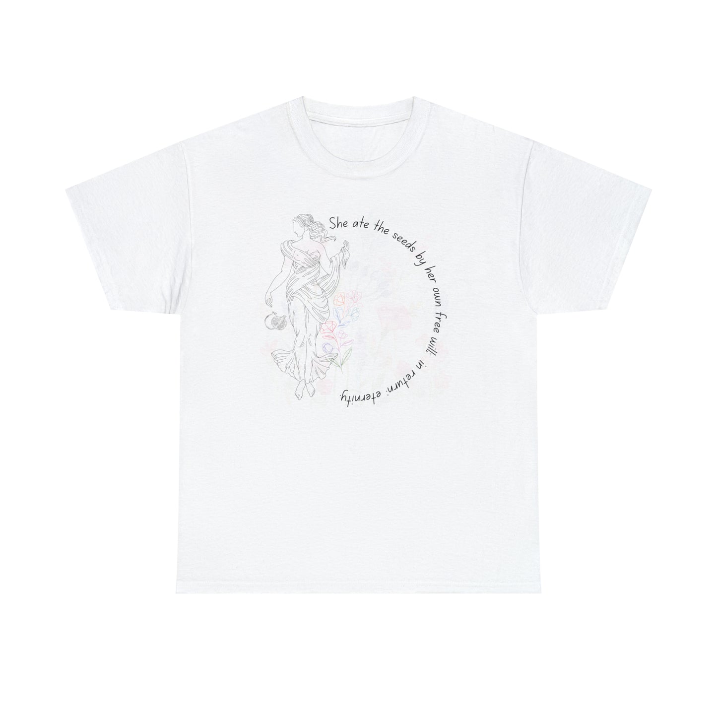 Queen Persephone Graphic Tshirt Unisex Heavy Cotton Tee