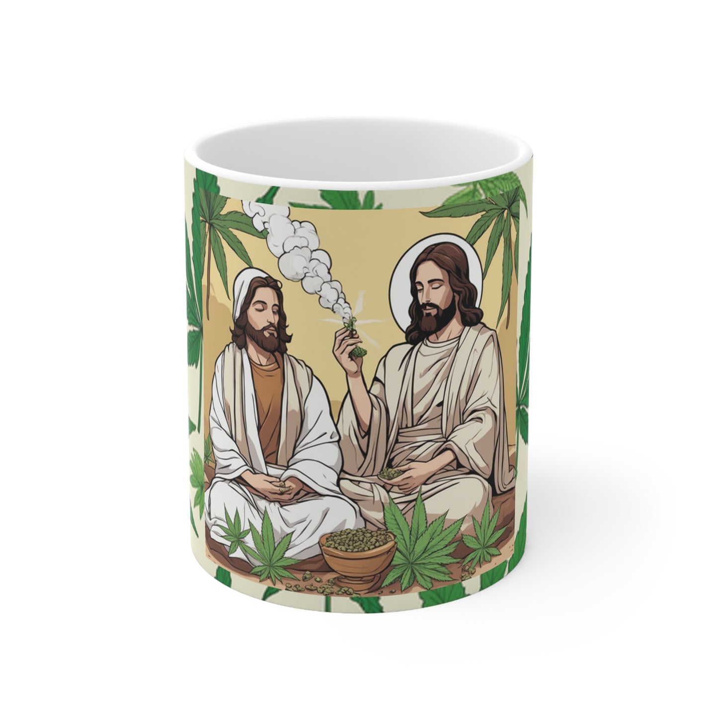 Ceramic Mug 11 Oz. Cannabis Enthusiast Series Jesus