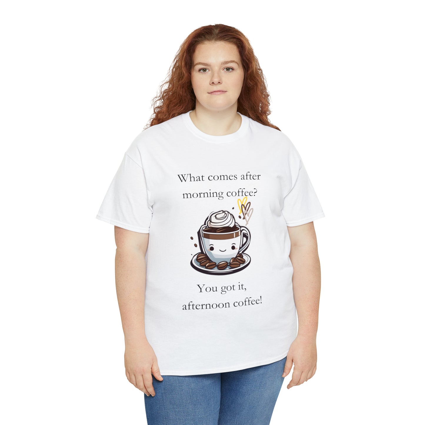 Unisex Heavy Cotton Tee Afternoon Coffee