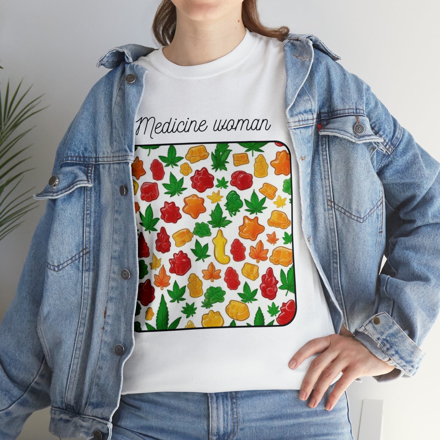 Unisex Heavy Cotton Tee Cannabis Enthusiast Medicine Woman Series No. 8
