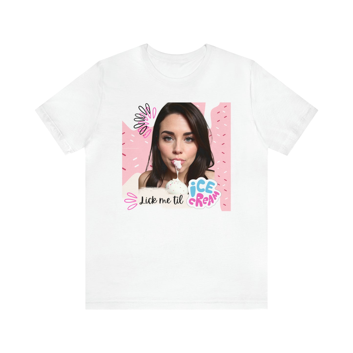 NSFW Lick me til Ice Scream Unisex Jersey Short Sleeve Tee