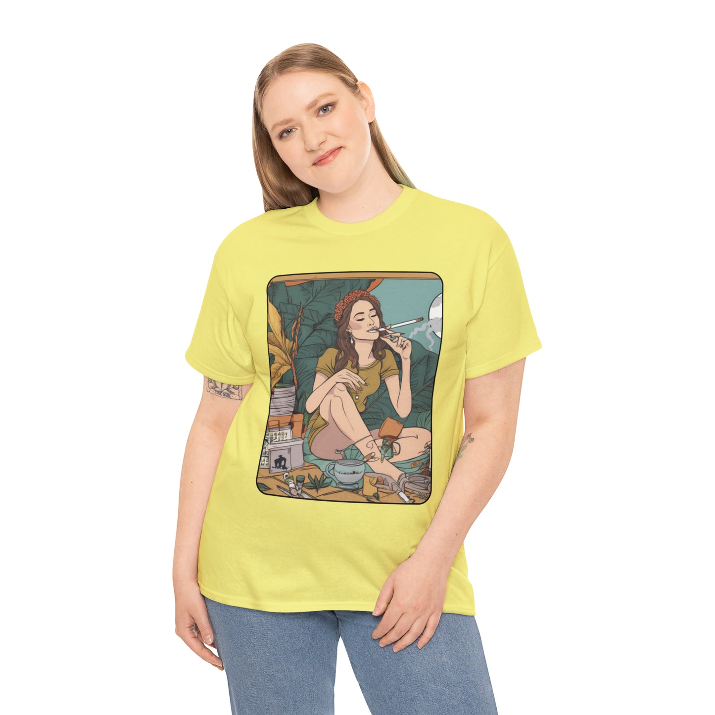 Unisex Heavy Cotton Tee Cannabis Enthusiast Series No. 2