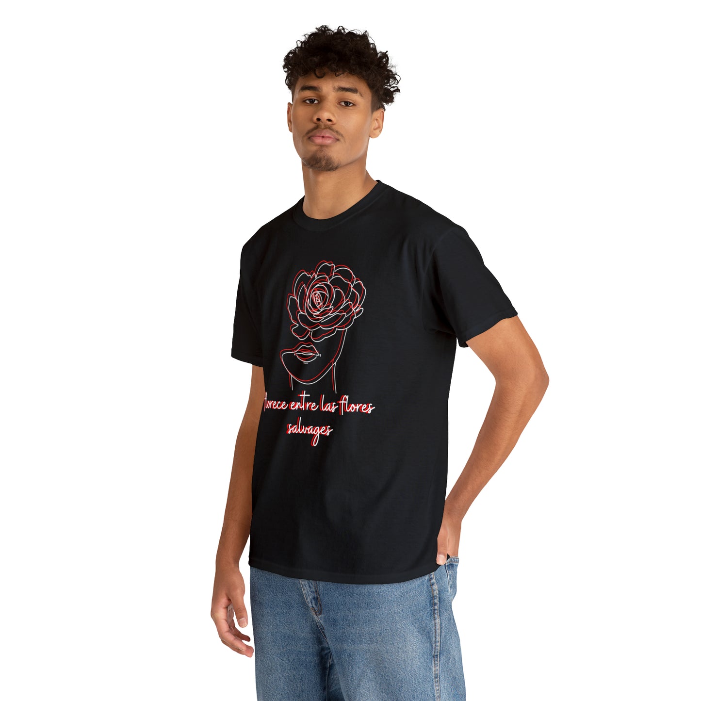 Florece Entre Flores Salvages Graphic Tshirt Unisex Heavy Cotton Tee