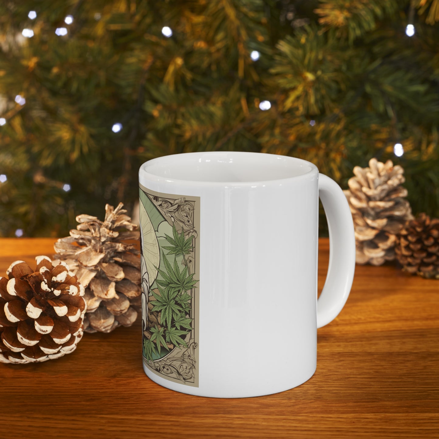 Ceramic Mug 11 Oz. Cannabis Enthusiast Series Jesus Weed