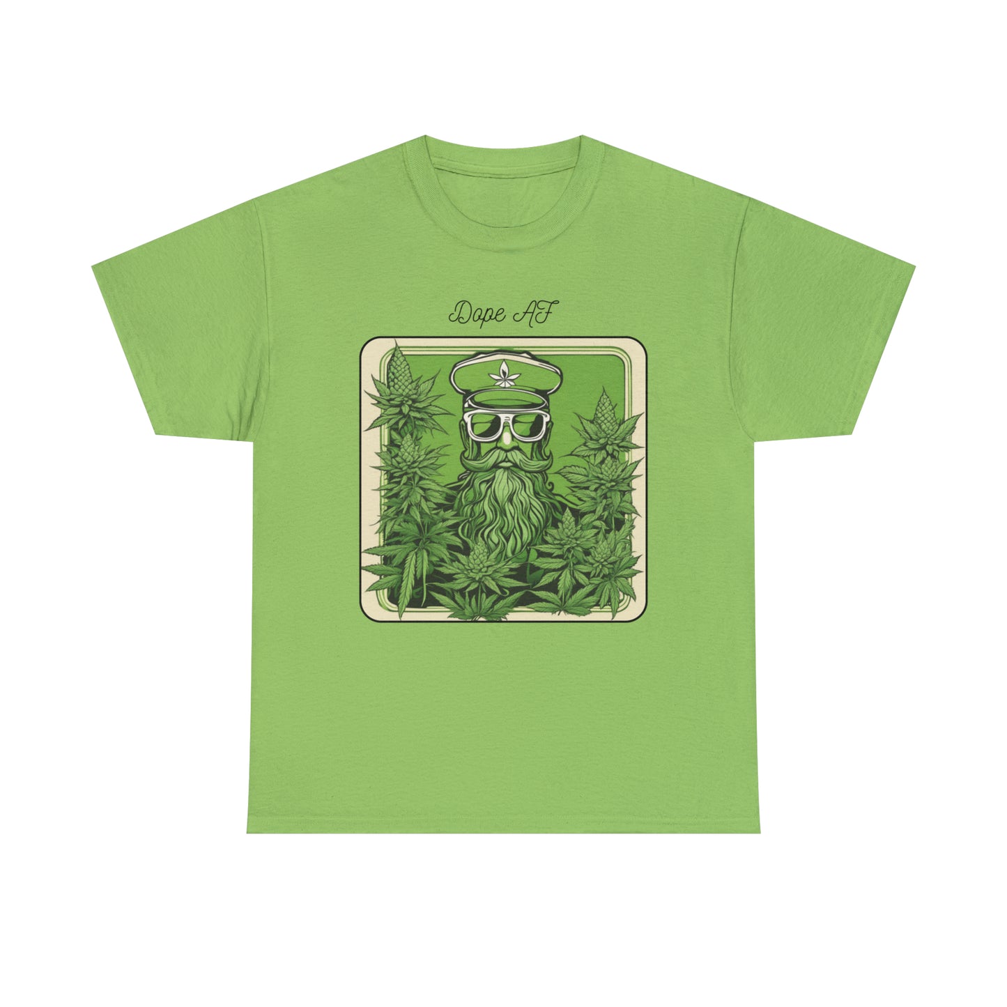 Unisex Heavy Cotton Tee Cannabis Enthusiast Series Dope AF