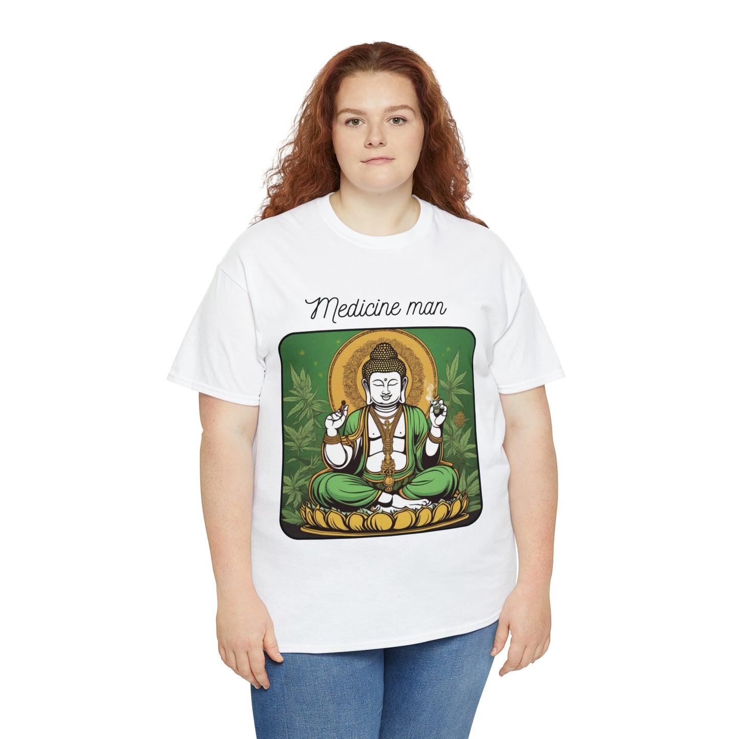 Unisex Heavy Cotton Tee Cannabis Enthusiast Medicine Man Series No. 6