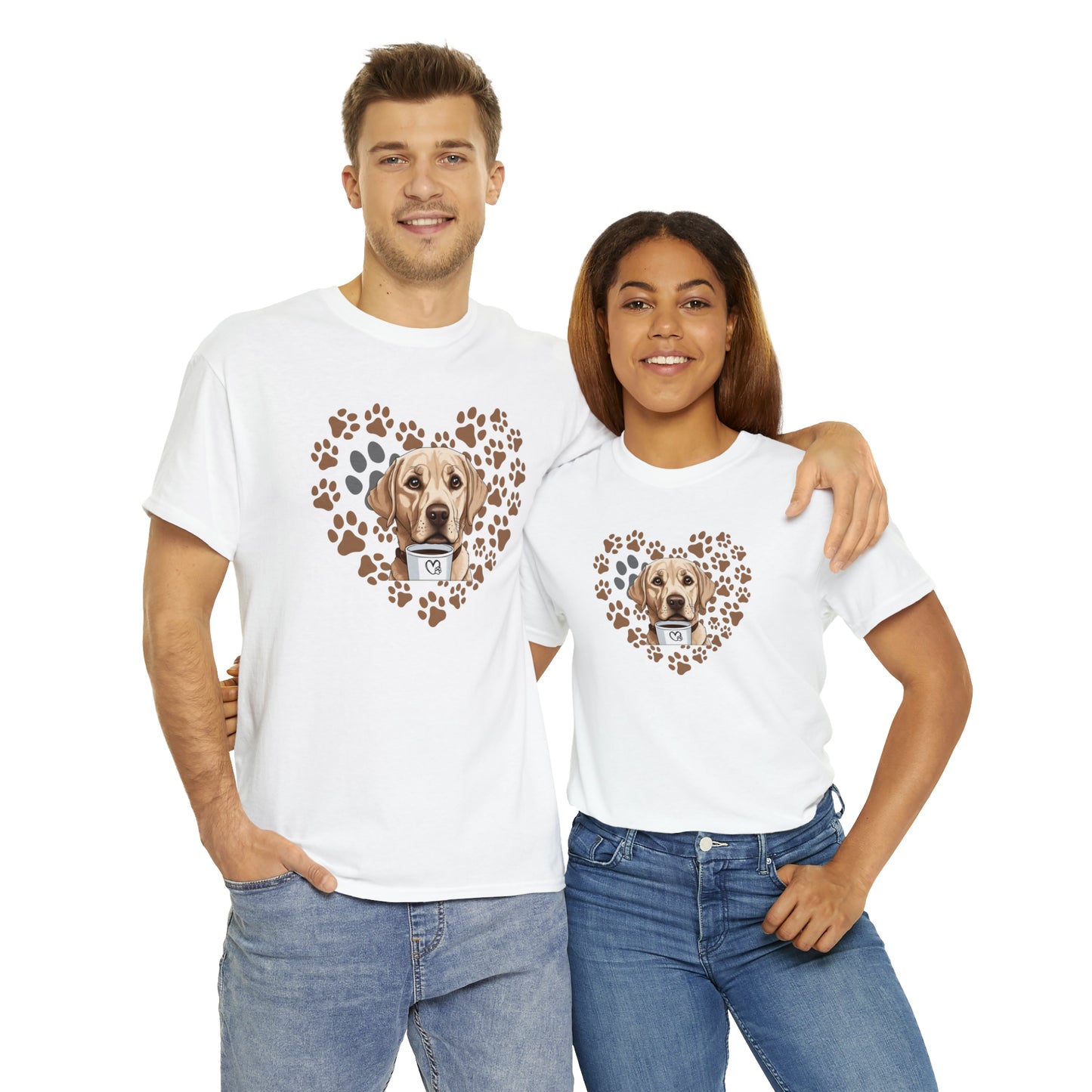 Golden Retriever Graphic Tshirt Unisex Heavy Cotton Tee