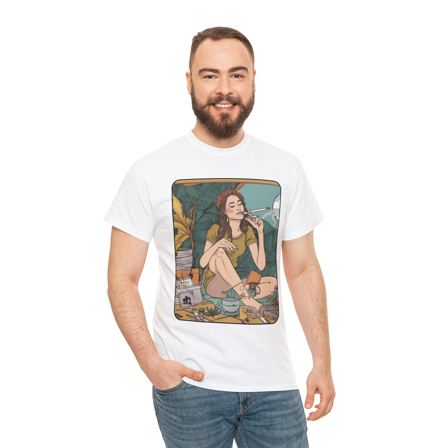 Unisex Heavy Cotton Tee Cannabis Enthusiast Series No. 2