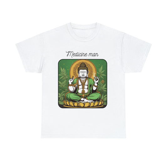 Unisex Heavy Cotton Tee Cannabis Enthusiast Medicine Man Series No. 6