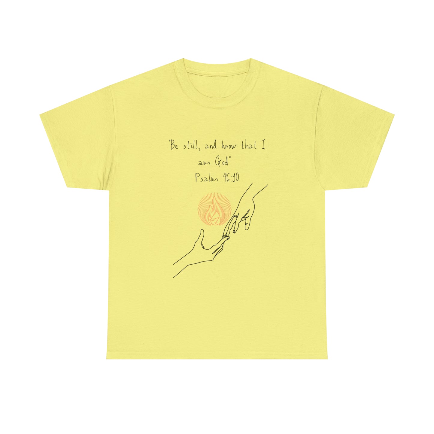 Psalm 46:10 Graphic Tshirt Unisex Heavy Cotton Tee