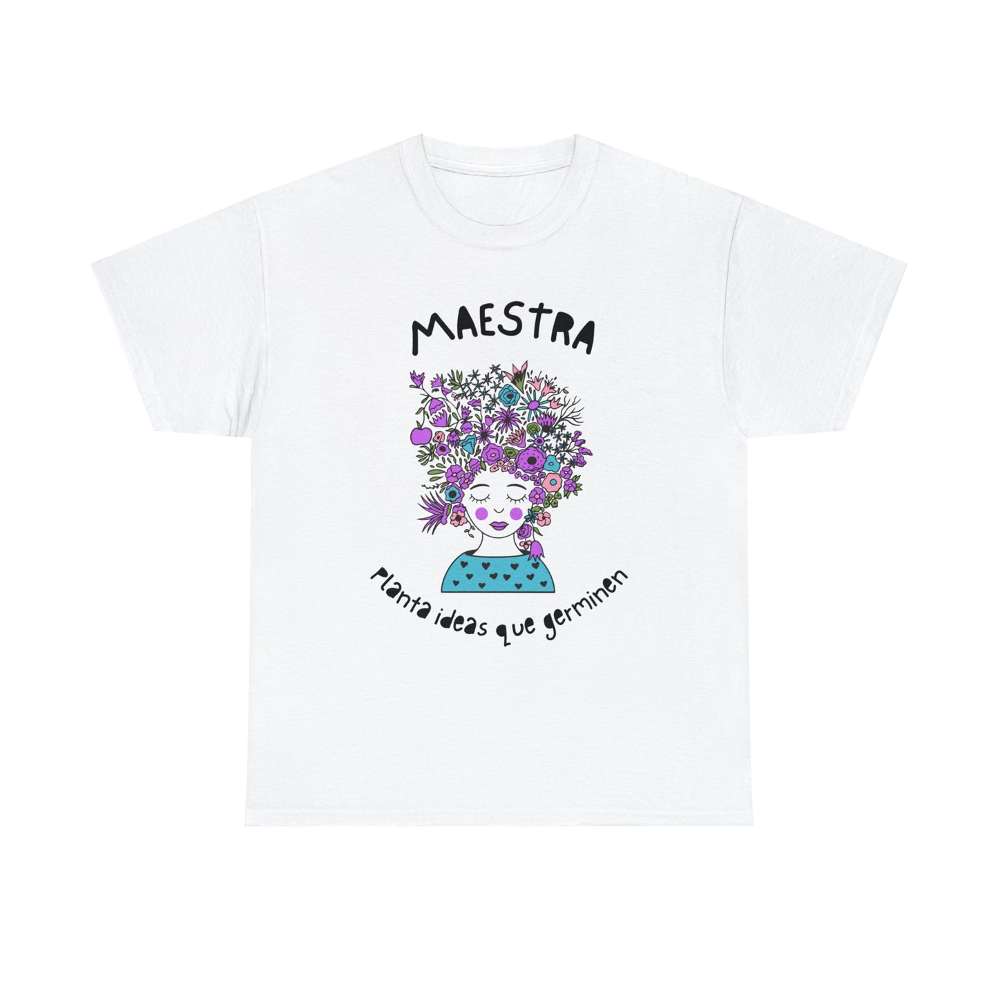Maestra Planta Ideas Que Germinen Graphic Tshirt Unisex Heavy Cotton Tee