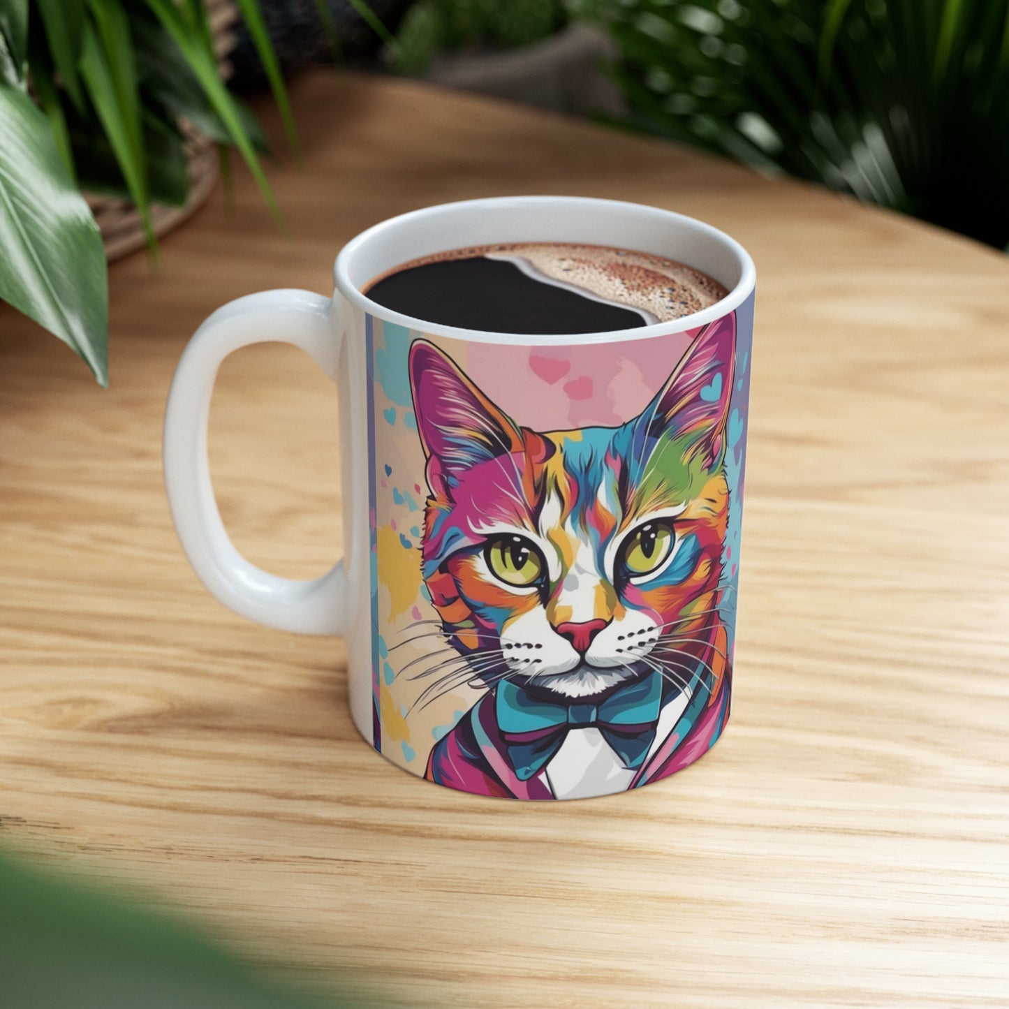 Mr. Kitty Cat Ceramic Mug 11oz