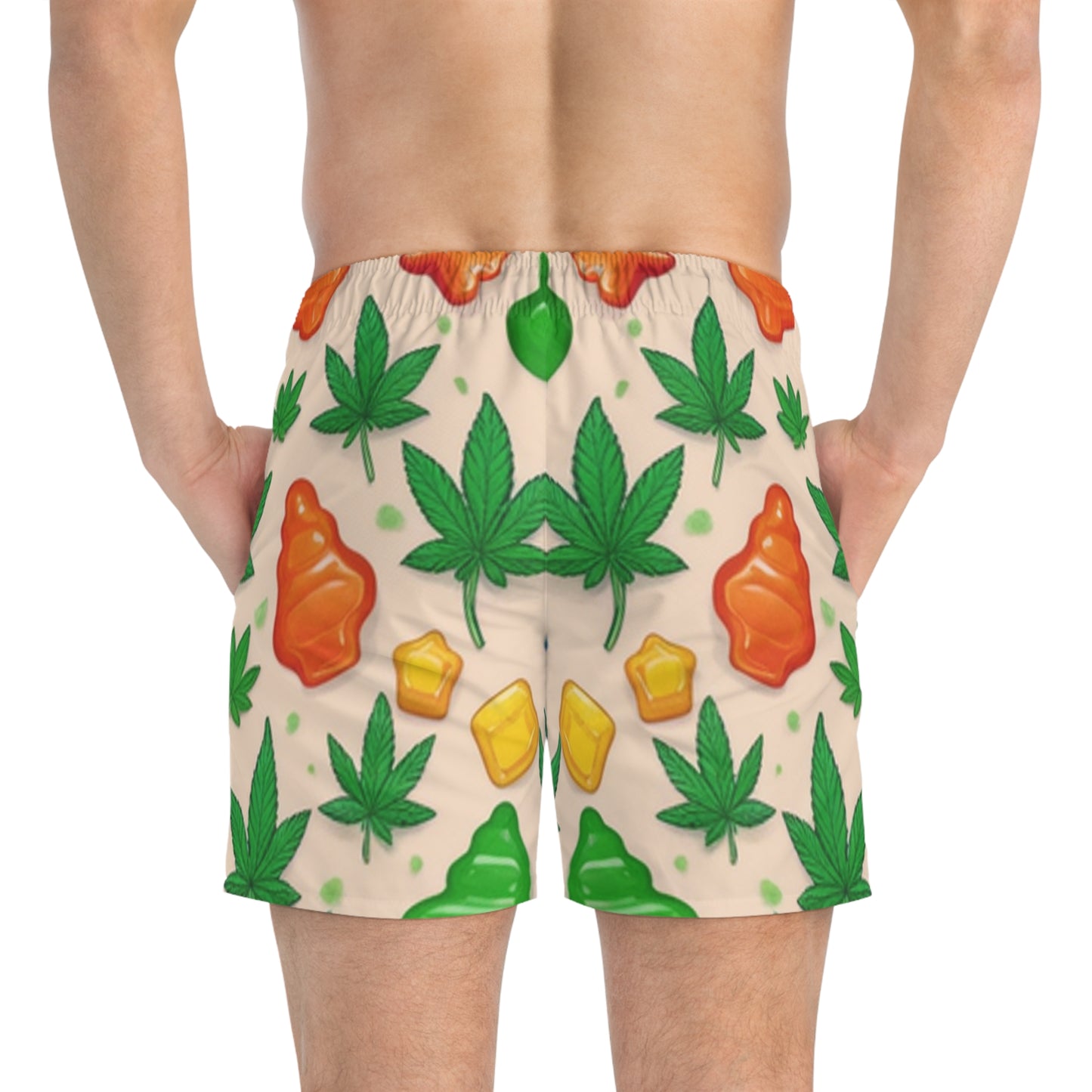 Swim Trunks (AOP) Cannabis Enthusiast Series