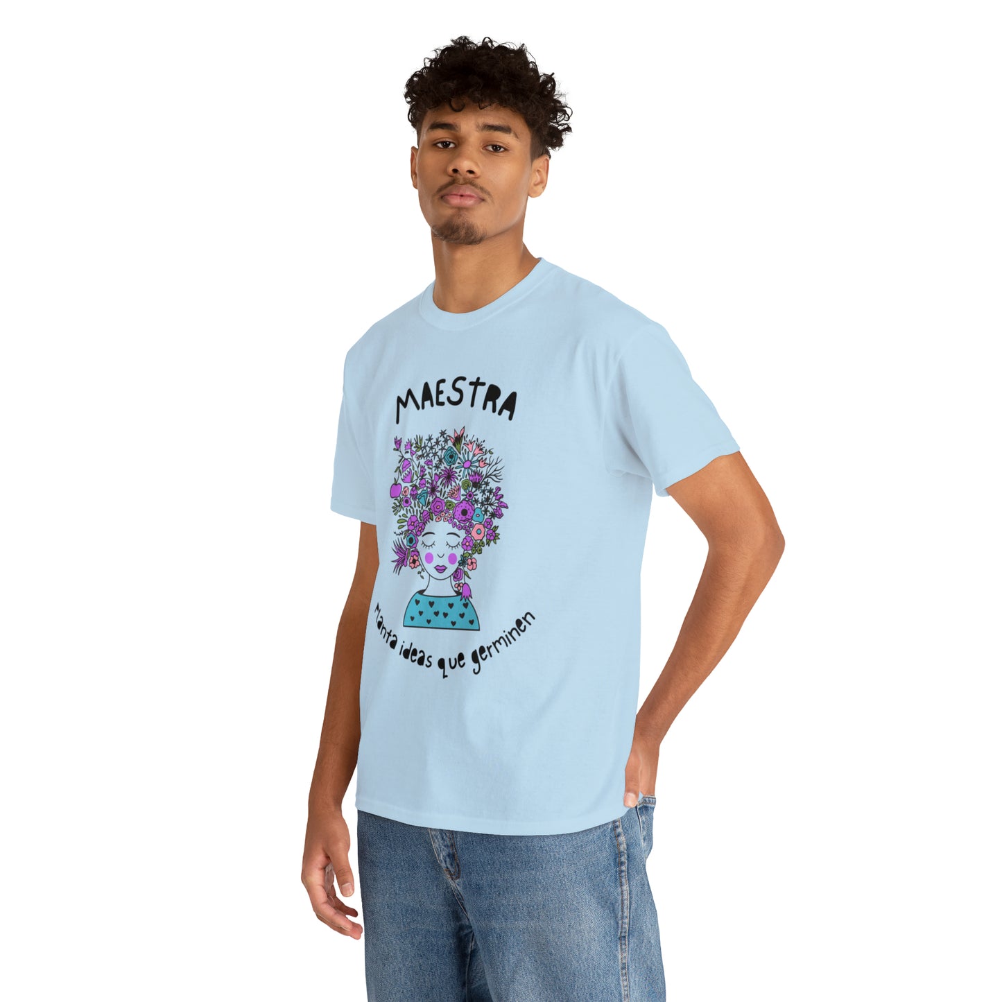 Maestra Planta Ideas Que Germinen Graphic Tshirt Unisex Heavy Cotton Tee