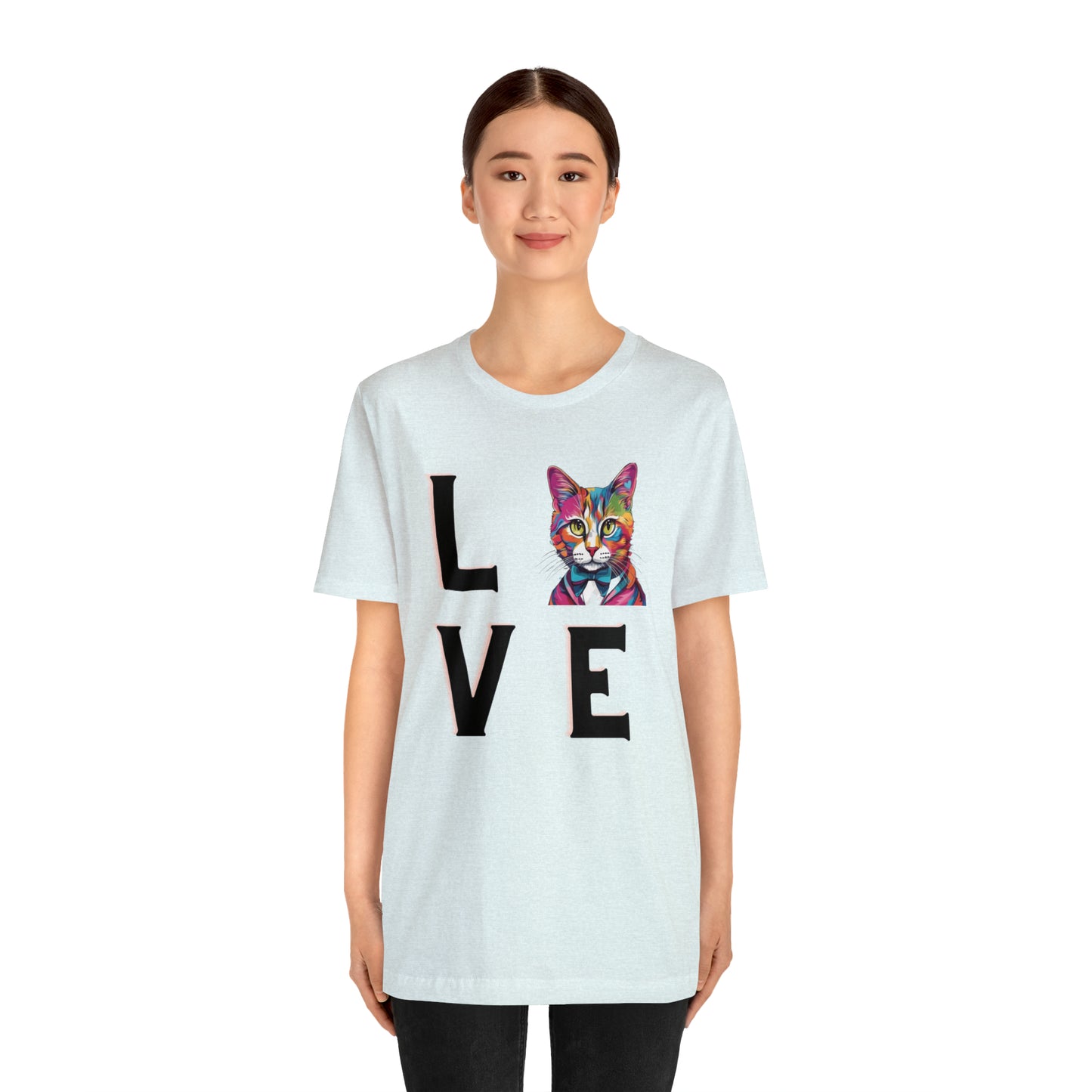 Mr. Kitty Cat LOVE Unisex Jersey Short Sleeve Tee