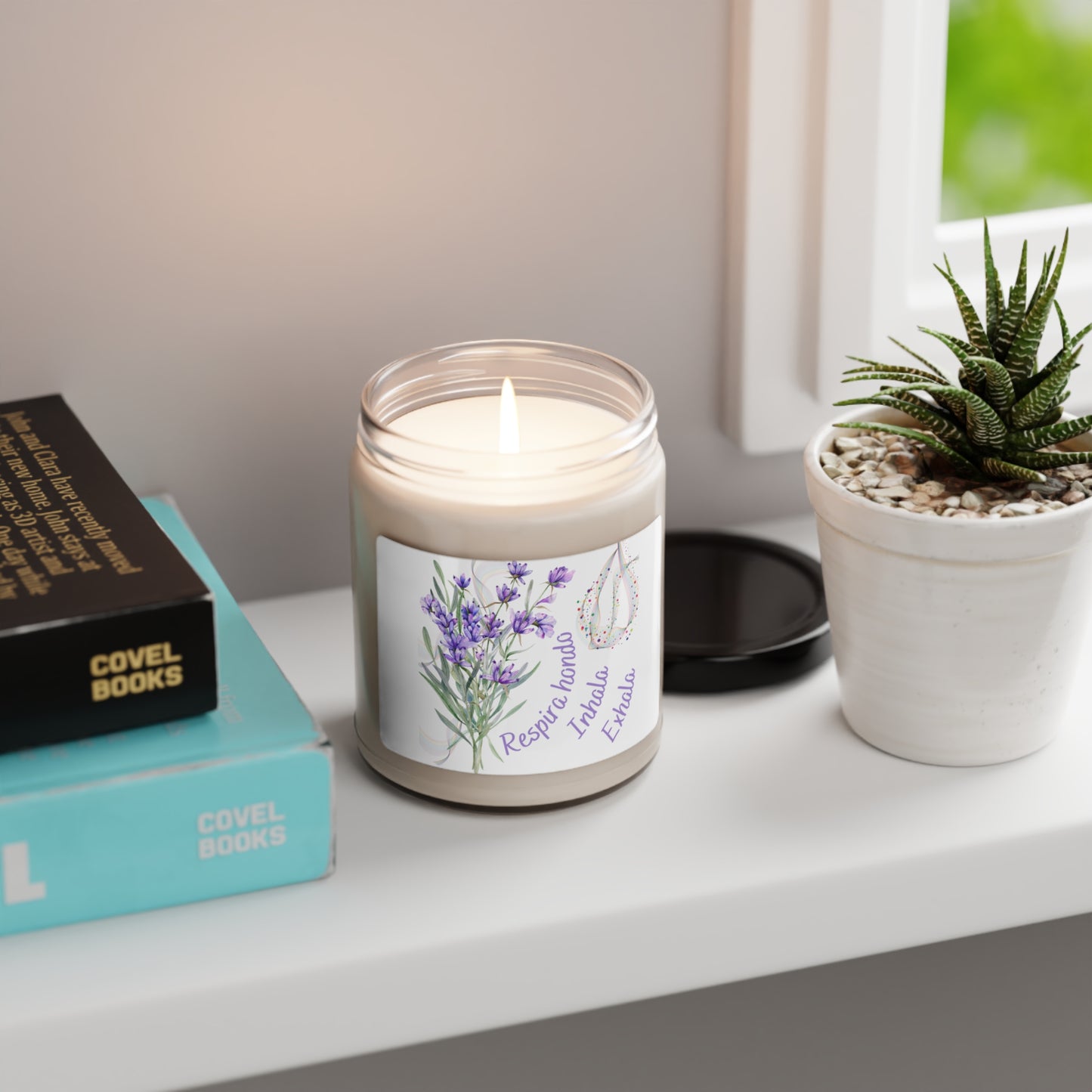 Respira hondo Scented Soy Candle, 9oz