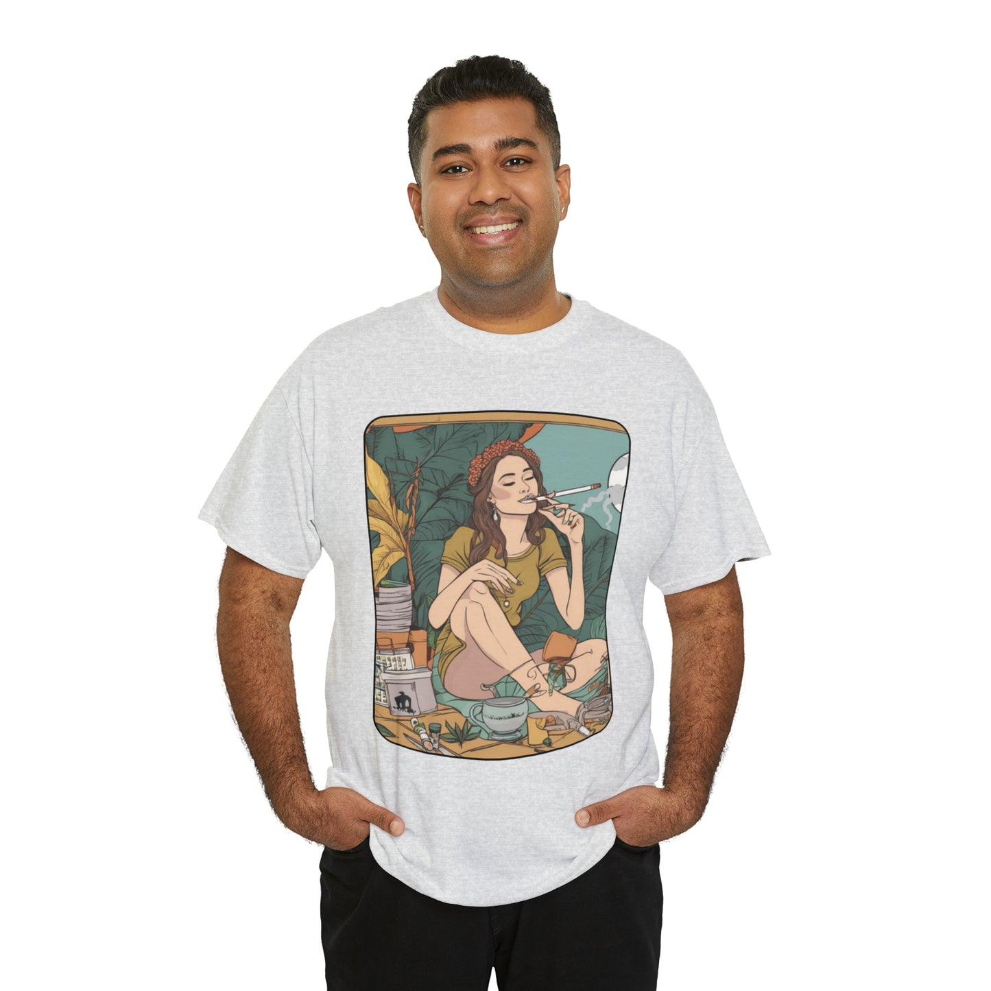 Unisex Heavy Cotton Tee Cannabis Enthusiast Series No. 2