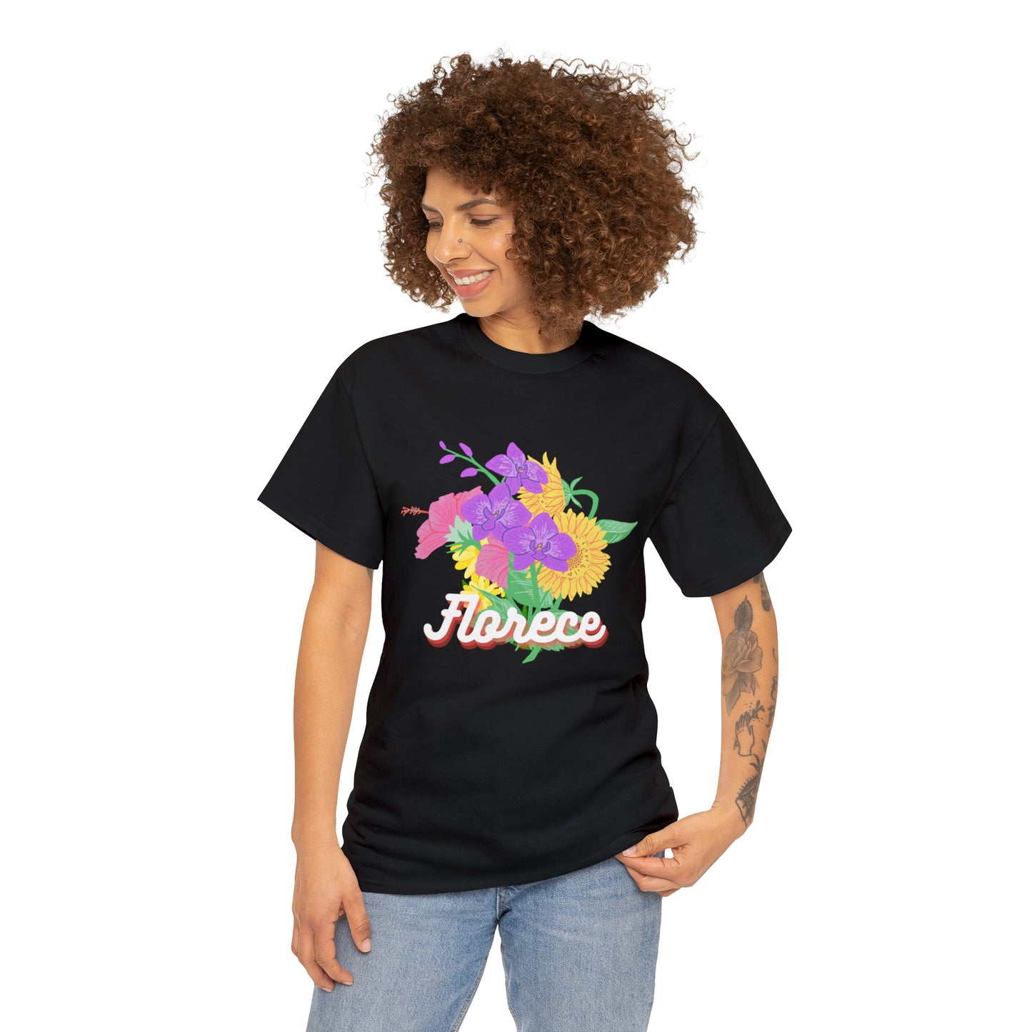 Florece Graphic Tshirt Unisex Heavy Cotton Tee