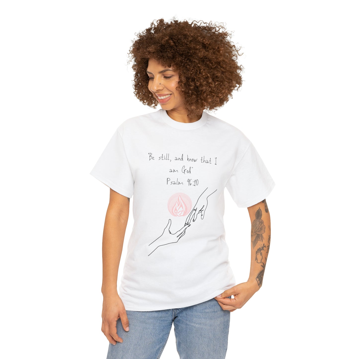 Psalm 46:10 Graphic Tshirt Unisex Heavy Cotton Tee