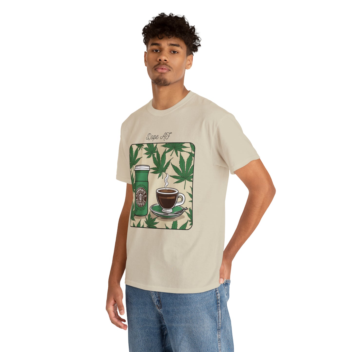 Unisex Heavy Cotton Tee Cannabis Enthusiast Series Dope AF