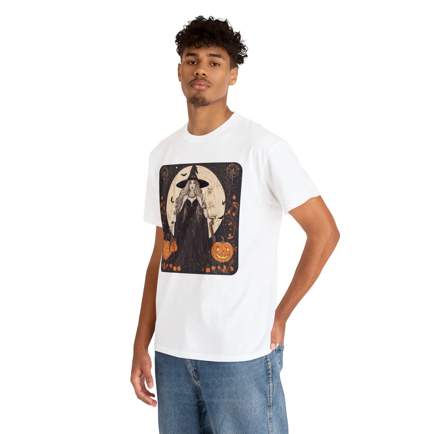 Unisex Heavy Cotton Tee Witchy Autumn Vibes