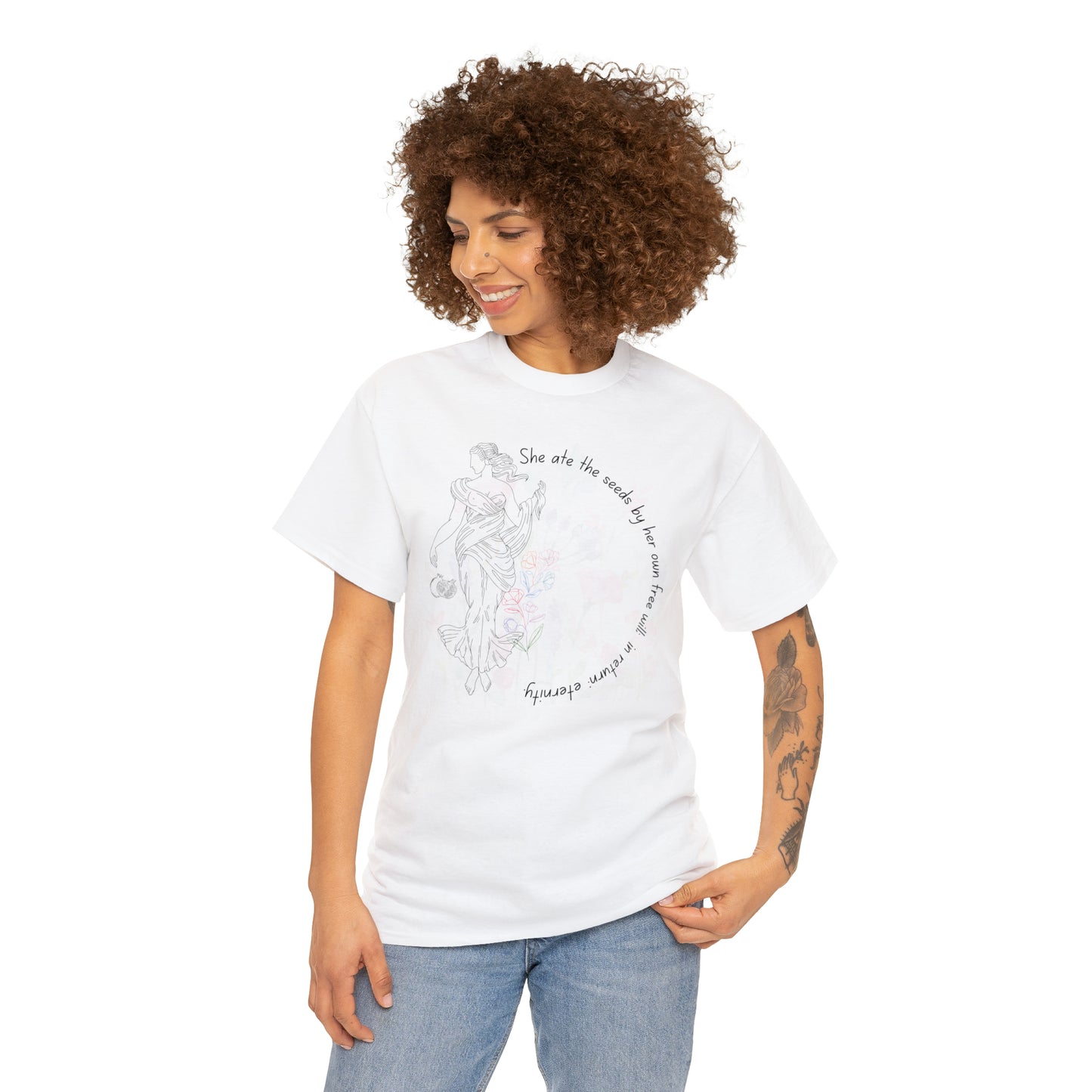 Queen Persephone Graphic Tshirt Unisex Heavy Cotton Tee