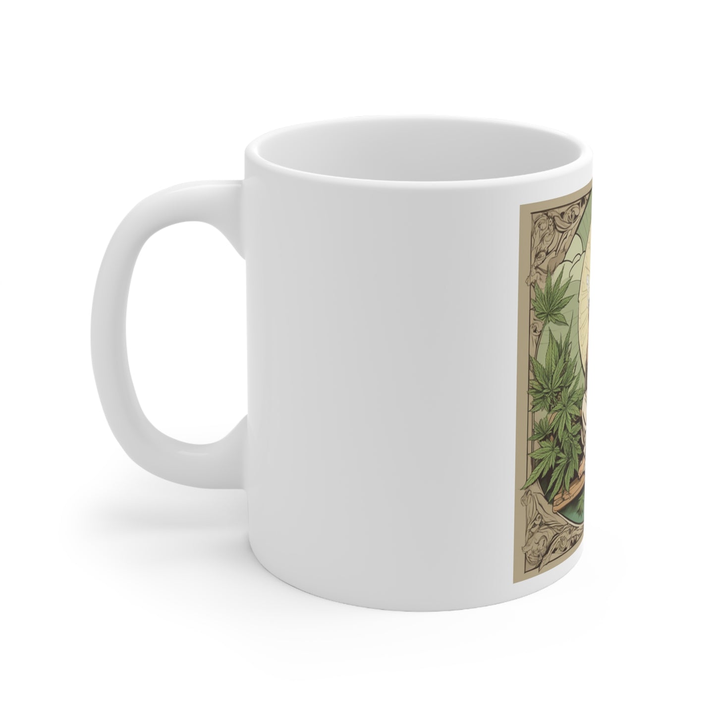 Ceramic Mug 11 Oz. Cannabis Enthusiast Series Jesus Weed
