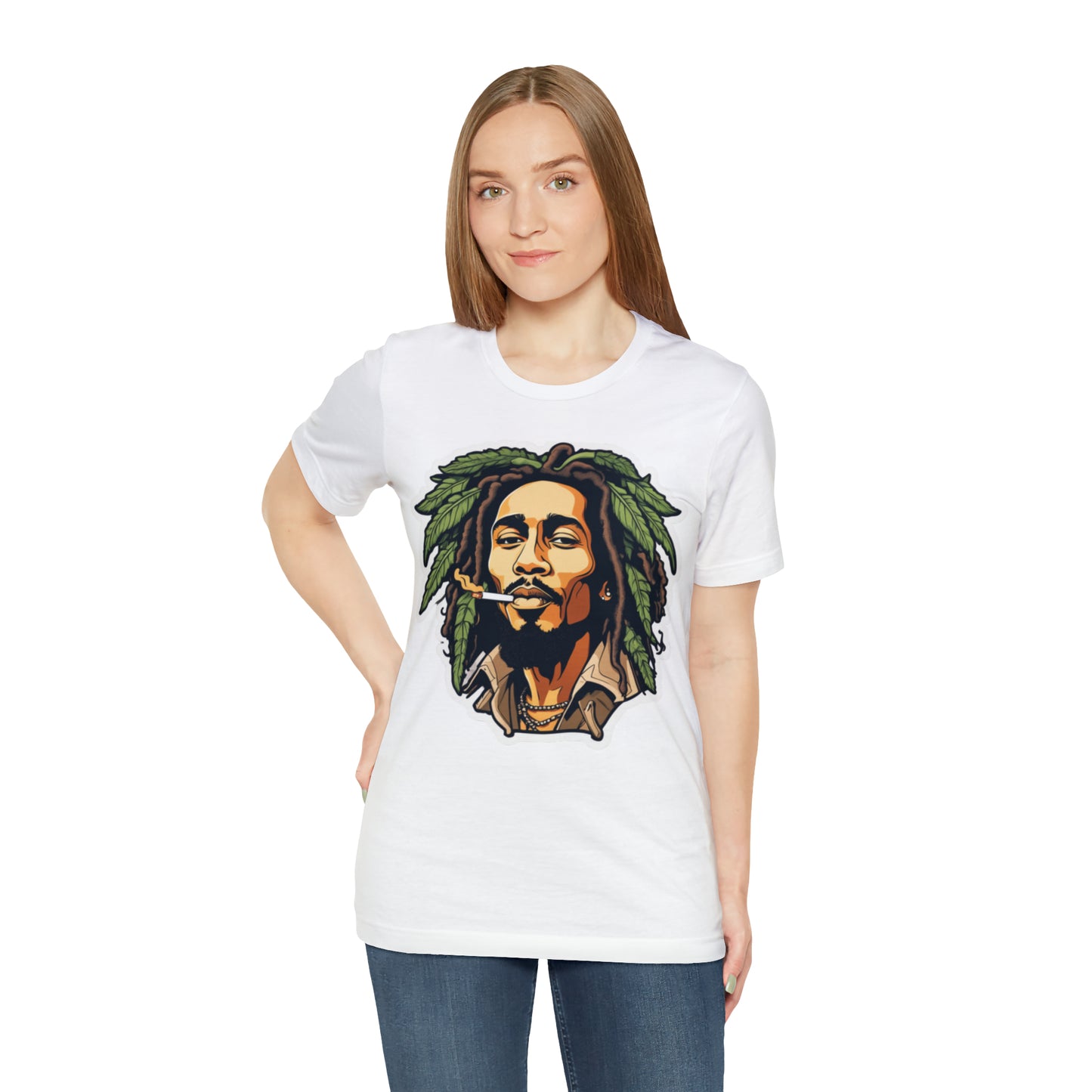 Unisex Jersey Short Sleeve Tee rasta bob cannabis enthusiast