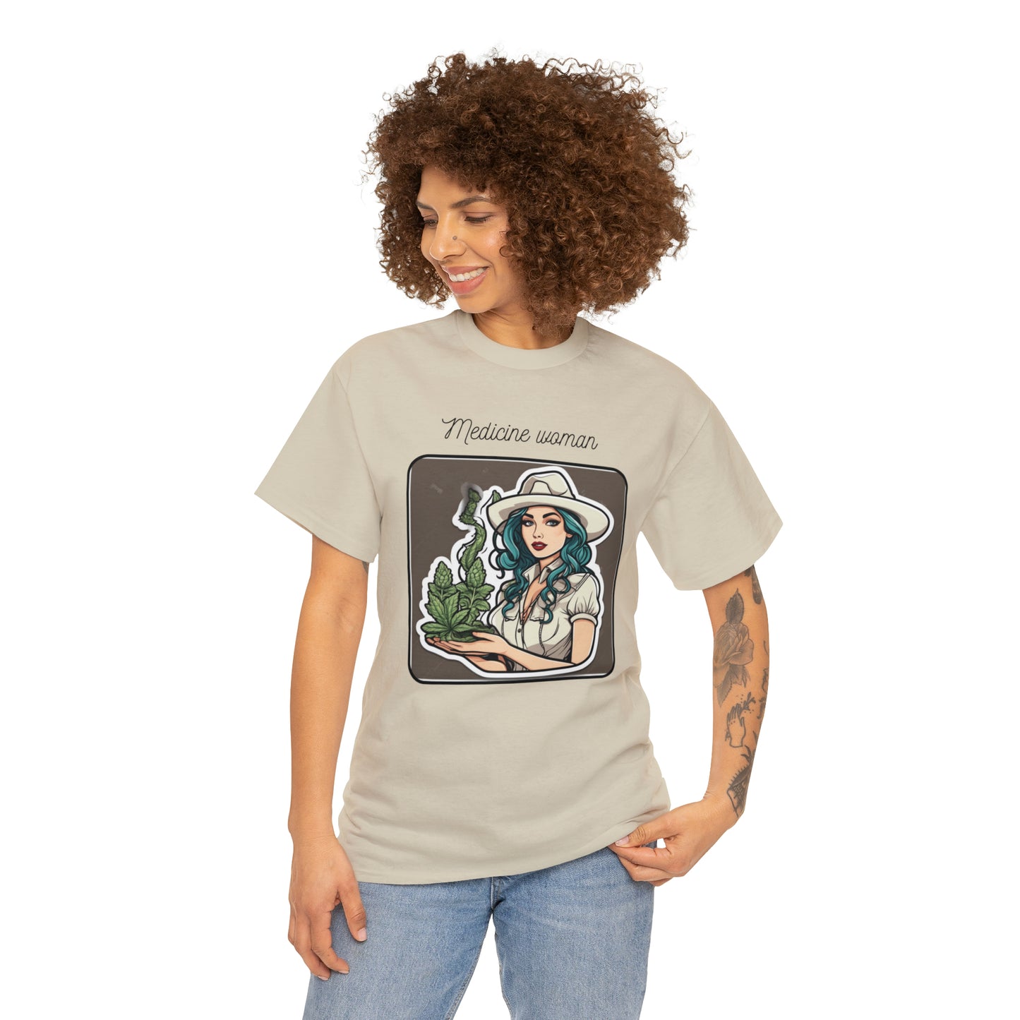 Unisex Heavy Cotton Tee Cannabis Enthusiast Series Dope AF