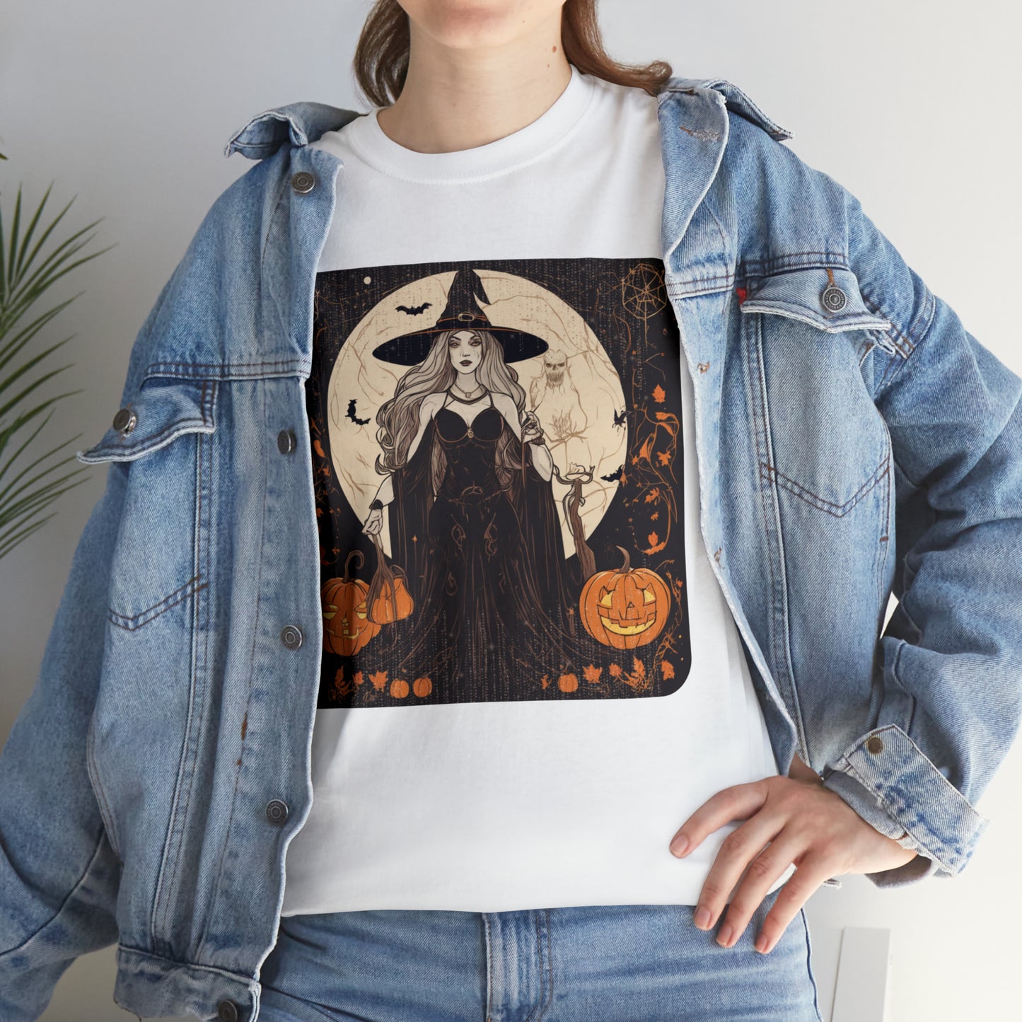 Unisex Heavy Cotton Tee Witchy Autumn Vibes