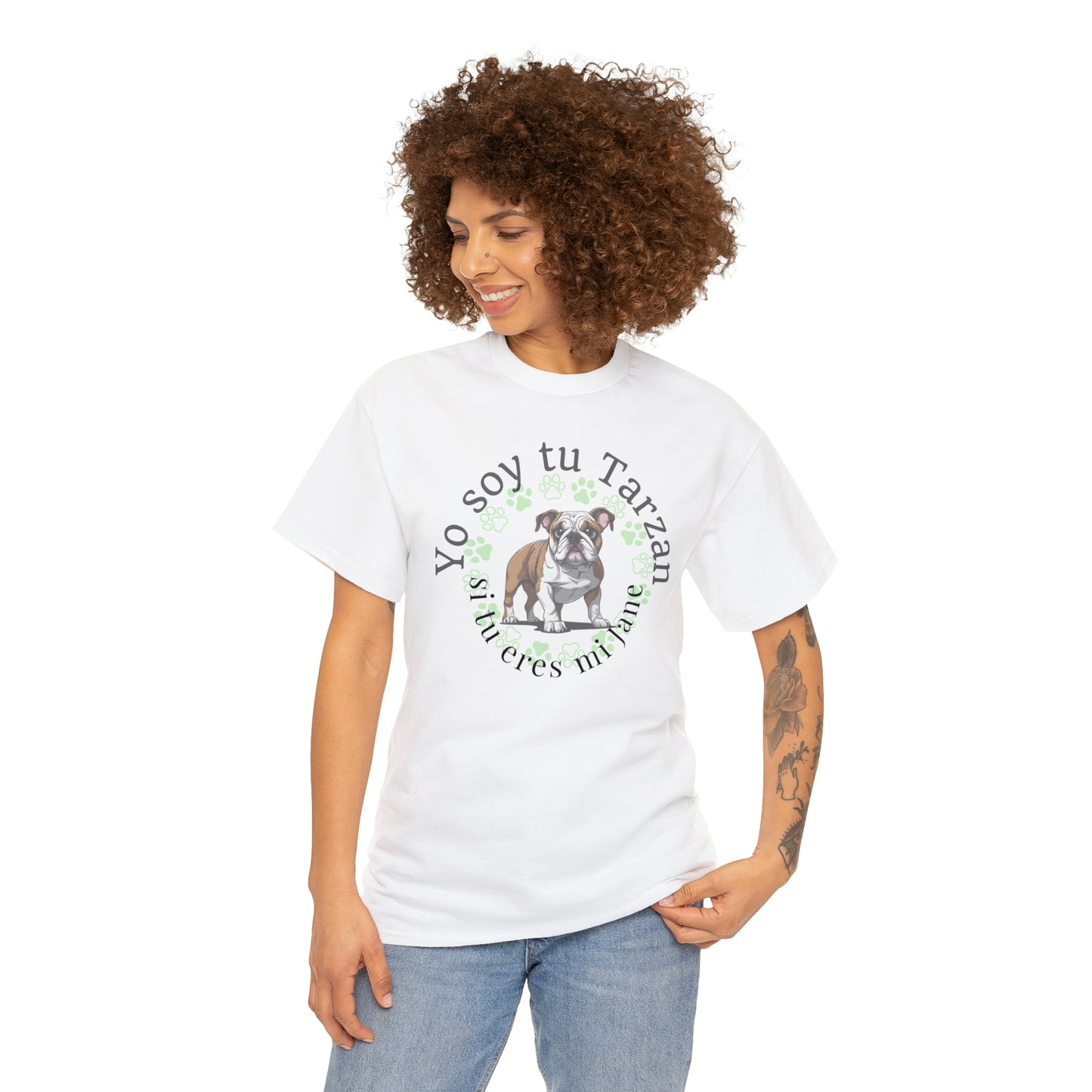 Bulldog Tarzan Colegial Unisex Heavy Cotton Tee