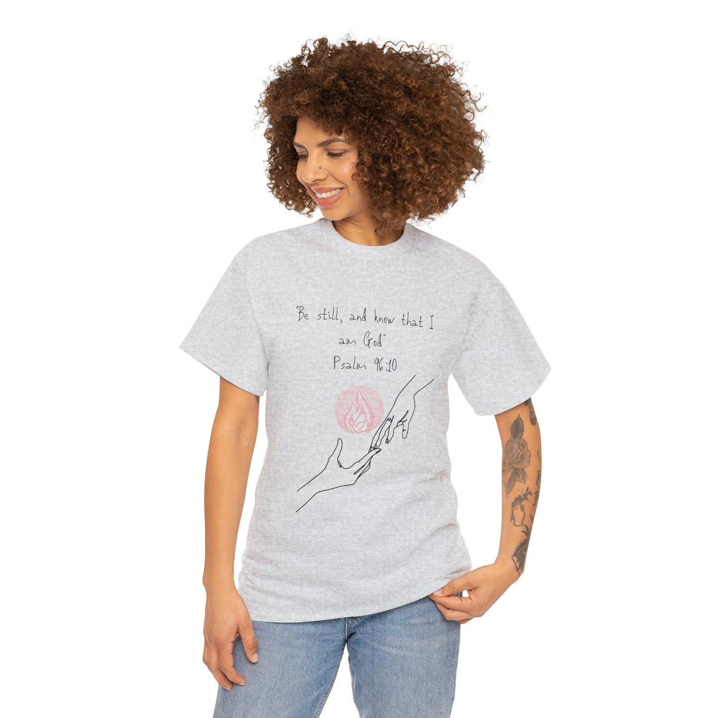 Psalm 46:10 Graphic Tshirt Unisex Heavy Cotton Tee