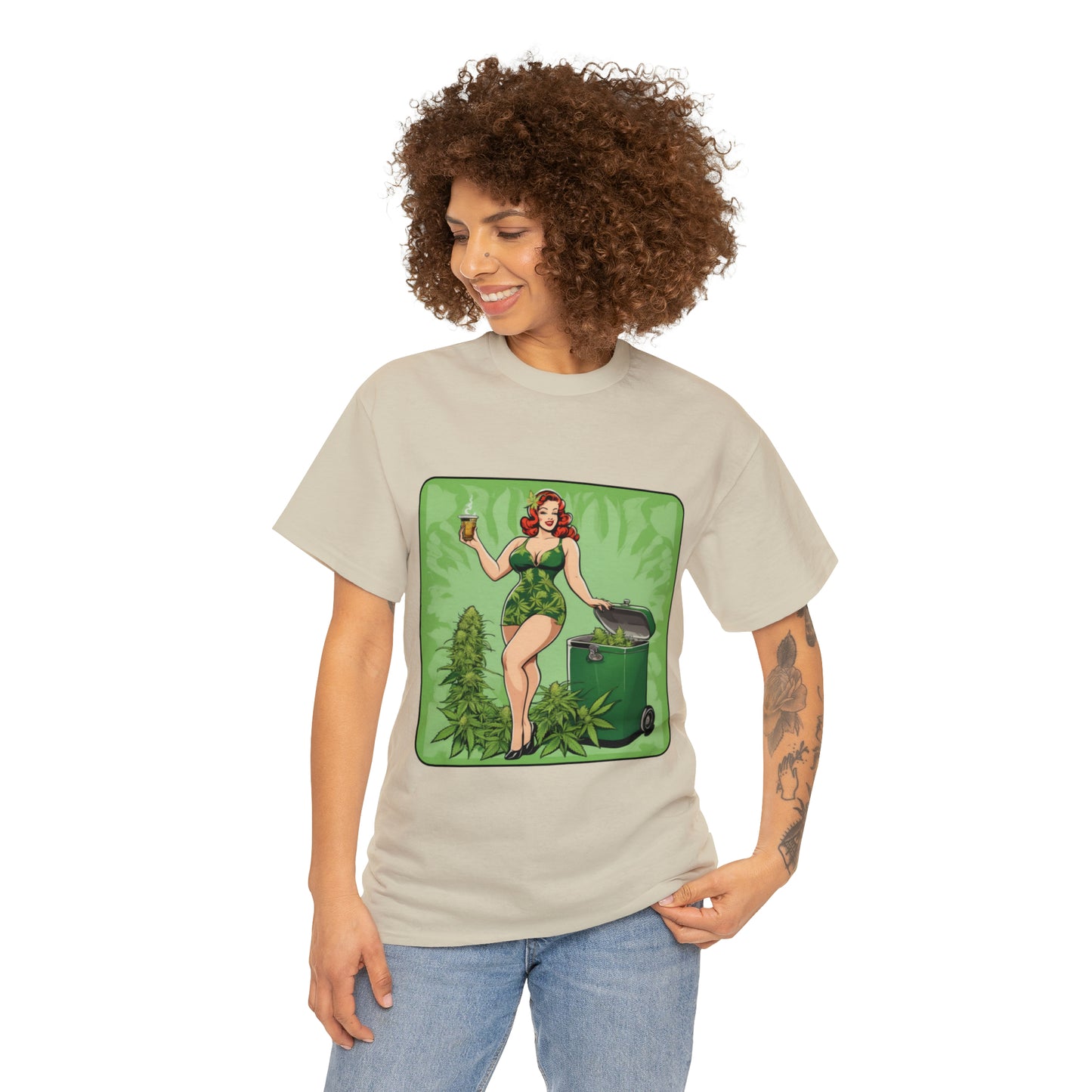Unisex Heavy Cotton Tee Cannabis Enthusiast No. 12