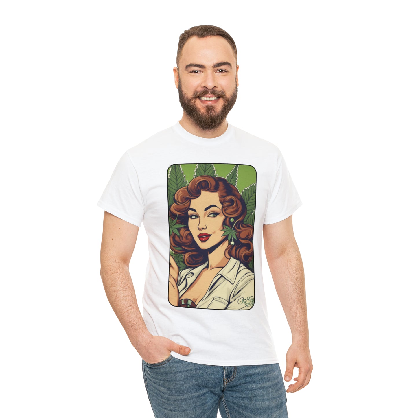 Unisex Heavy Cotton Tee Cannabis Enthusiast No. 10